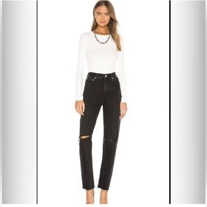 AGOLDE black Cherie high rise